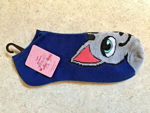 No Show Ladies Socks New Urbanology Size 4-10 Grey Cat Face Feline Animal Blue